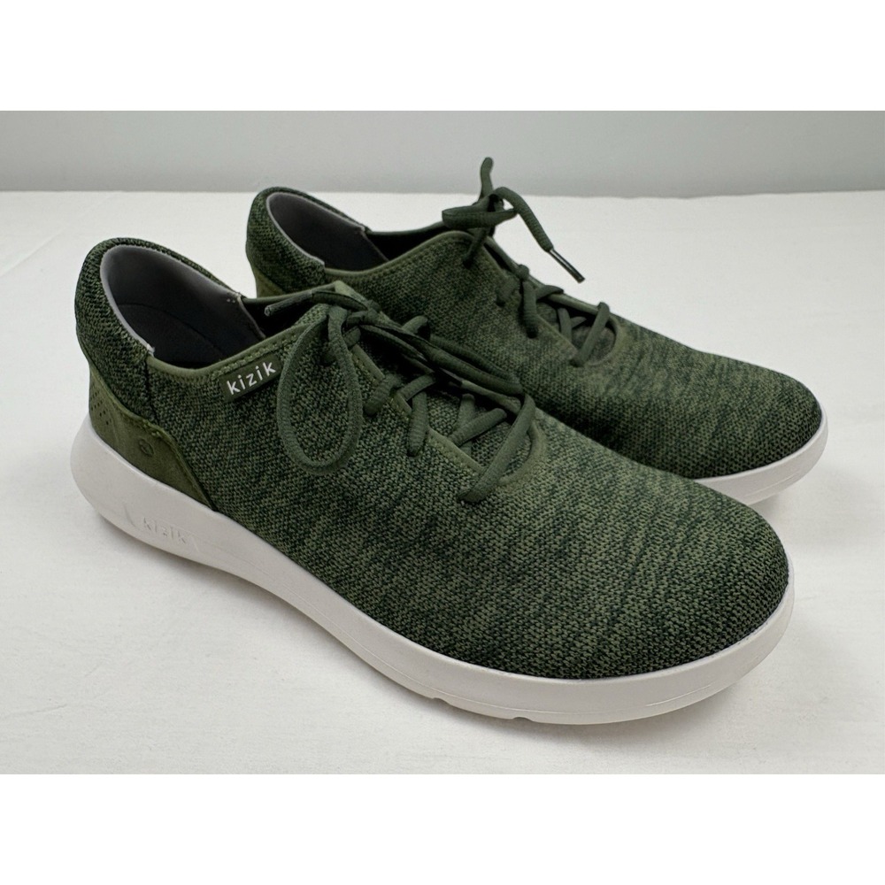 NWOT Kizik Madrid Echo Knit Sneakers Green Fast Slip-On Mens 10M Women's 11.5M